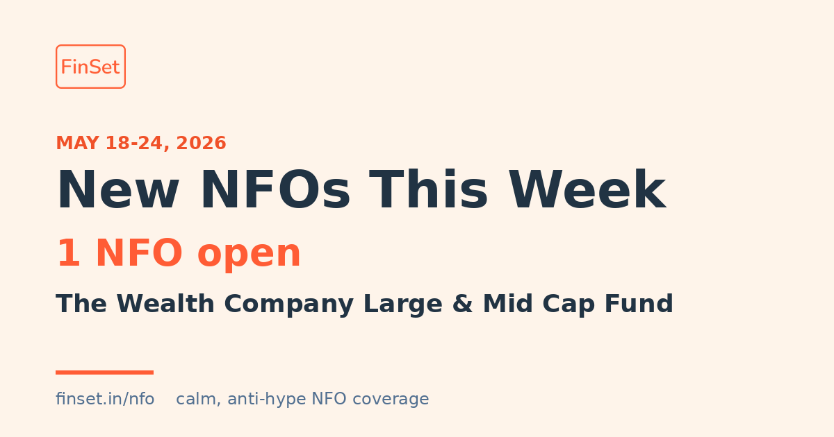New NFOs This Week (May 18–24, 2026) — Wealth Co Large and Mid Cap