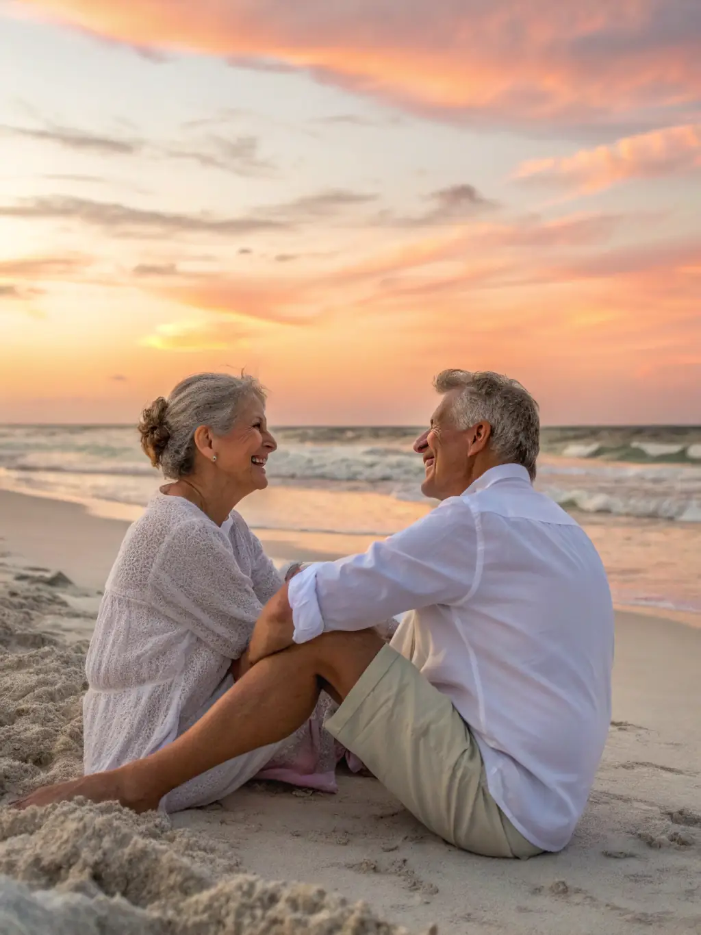 A person happily retired, sitting on a beach, symbolizing the goal of retirement planning.